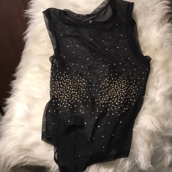 Mesh gold and black festival body suit - Picture 1 of 3